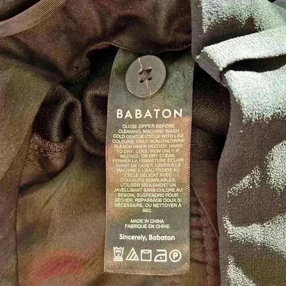 EUC Aritzia Babaton Pleated Wide Leg High Rise Pant Trouser Black Sz 12 - Picture 7 of 13